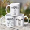 Life Is Better With Dog Head Outline Gift For Dog Lovers Personalized Mug