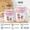 Life Is Better With Dogs 3D Effect - 3D Inflated Effect Printed Mug, Personalized White Edge-to-Edge Mug