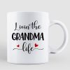 Life Is Better With Grandkids Chin On Hands Christmas Personalized Mug