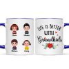 Life Is Better With Grandkids Christmas Personalized Mug