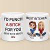 Life Is Better With You By My Side - Bestie Personalized Custom Mug - Gift For Best Friends, BFF, Sister