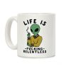 Life is F***ing Relentless Smoking Alien Coffee Mug