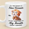 Life Tip, When In Doubt, Blame The Cat - Friend Personalized Custom Mug - Christmas Gift, Birthday Gift For Best Friends, Family Members, Coworkers, Yourself