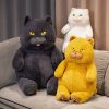 Lifelike Black Cat Plush Toy - Perfect Gift for Kids & Cat Lovers!
