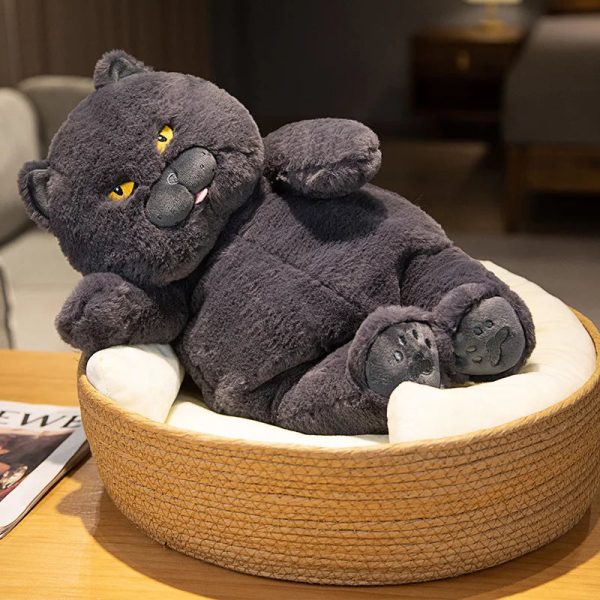 Lifelike Black Cat Plush Toy - Perfect Gift for Kids & Cat Lovers!