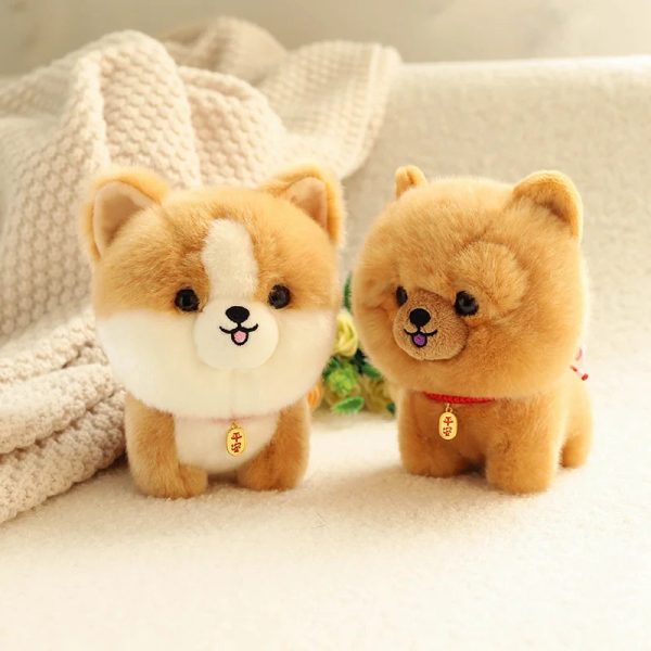 Lifelike Puppy Plush Doll
