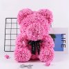 Lighted Rose Flower Teddy Bear 25cm Gift Box Edition