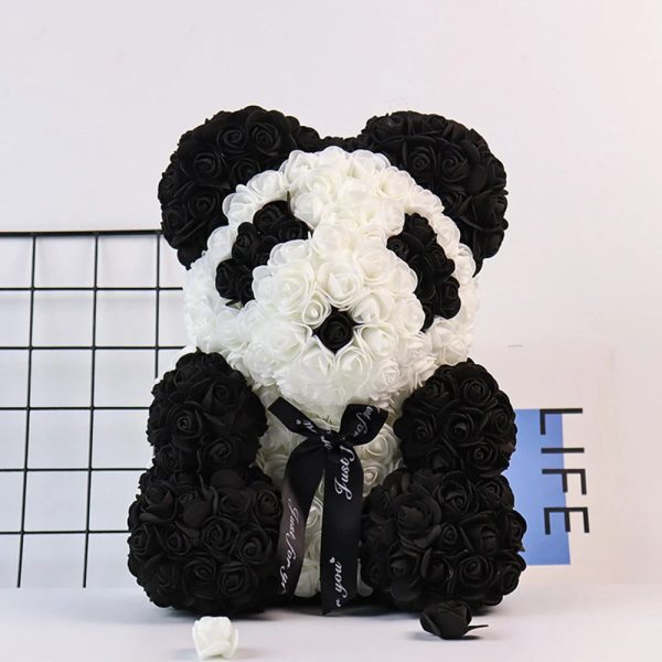 Lighted Rose Flower Teddy Bear 25cm Gift Box Edition