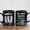 Like A Regular Mom But Way More Sassy, Personalized Mug, Gift For Mom, Mother's Day Gift, Unicorn Mom And Daughters