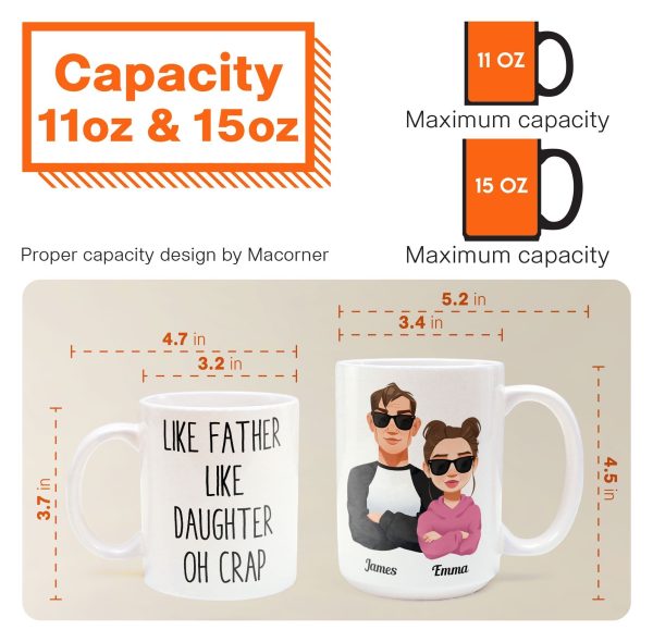 Like Dad Like Daughter - Personalized Mug
