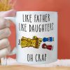 Like Father Like Daughter - Gift For Dad - Personalized Ceramic Mug