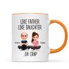 Like Father Like Daughter Oh Crap - Personalized Mug - Funny Christmas Gift from Dad to Daughter