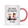 Like Father Like Daughter Oh Crap - Personalized Mug - Funny Christmas Gift from Dad to Daughter