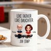 Like Father Like Daughter Oh Crap - Personalized Mug - Funny Christmas Gift from Dad to Daughter