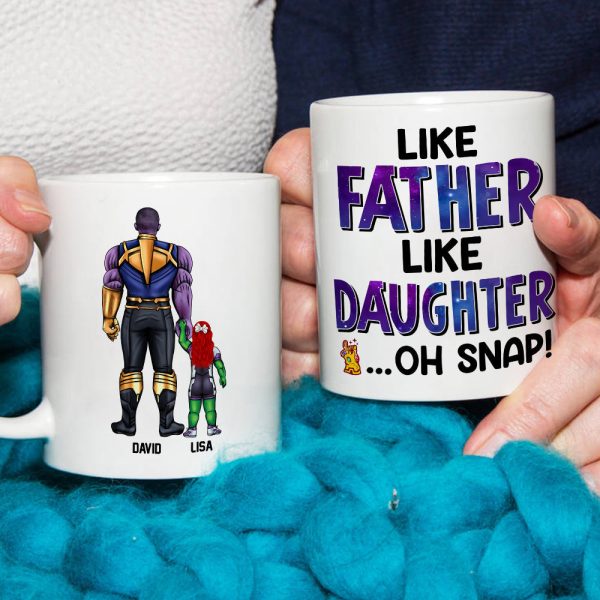 Like Father Like Daughter Personalized Coffee Mug DR-WHM-03QHDT130523TM