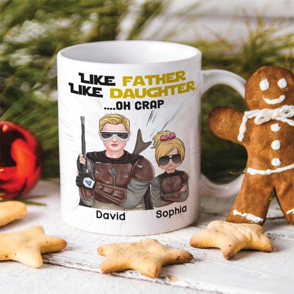 Like Father Like Daughter Personalized Family Mug, Gift For Family