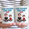 Like Father Like Daughter Son Cartoon Funny Style Personalized Mug, Gift For Dad