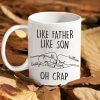 Like Father Like Son Father's Day Mug Personalized Gift T286 890787