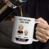 Like Mother Father Like Daughter Son Oh Crap Pixel Art - Personalized Mug