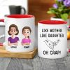 Like Mother Like Children Customizable Cartoon Cup with Hand Gesture Design Best Mother's Day Gift