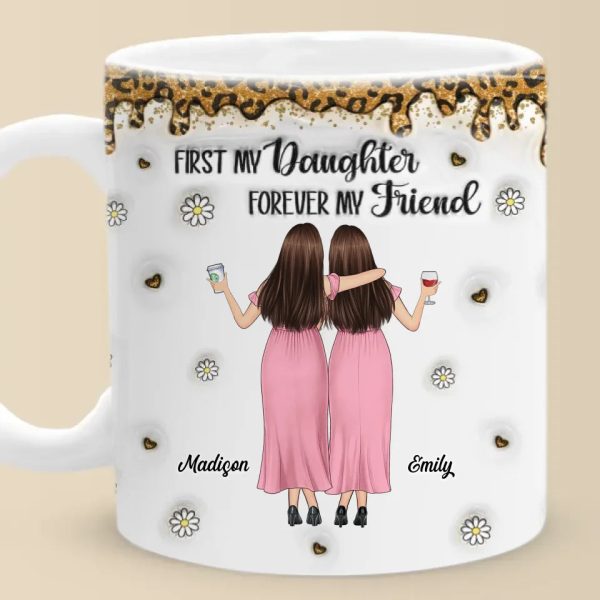 Like Mother, Like Daughter - Family Personalized Custom 3D Inflated Effect Printed Mug - Gift For Mom, Daughter