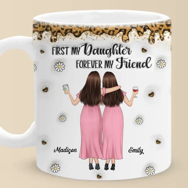 Like Mother, Like Daughter - Family Personalized Custom 3D Inflated Effect Printed Mug - Gift For Mom, Daughter