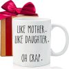 Like Mother Like Daughter Coffee Mug Funny Gift for Mom and Daughter