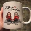 Like Mother Like Daughter Cute Mother Daughter Sitting On Mat Personalized Mug