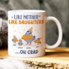 Like Mother Like Daughter, Gift For Mom, Personalized Mug, Pigeon Bird Mug, Mother's Day Gift