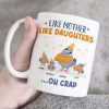 Like Mother Like Daughter, Gift For Mom, Personalized Mug, Pigeon Bird Mug, Mother's Day Gift