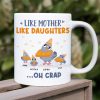 Like Mother Like Daughter, Gift For Mom, Personalized Mug, Pigeon Bird Mug, Mother's Day Gift