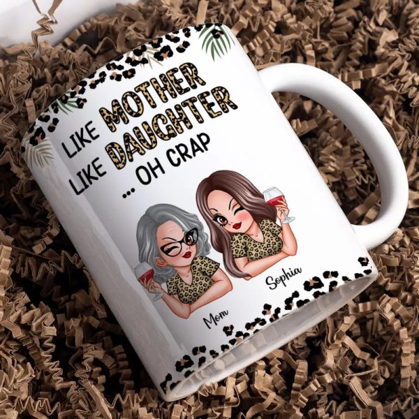 Like Mother Like Daughter Personalized Mug, Keychain, Plaque, and More, Funny Gift for Mom and Daughter