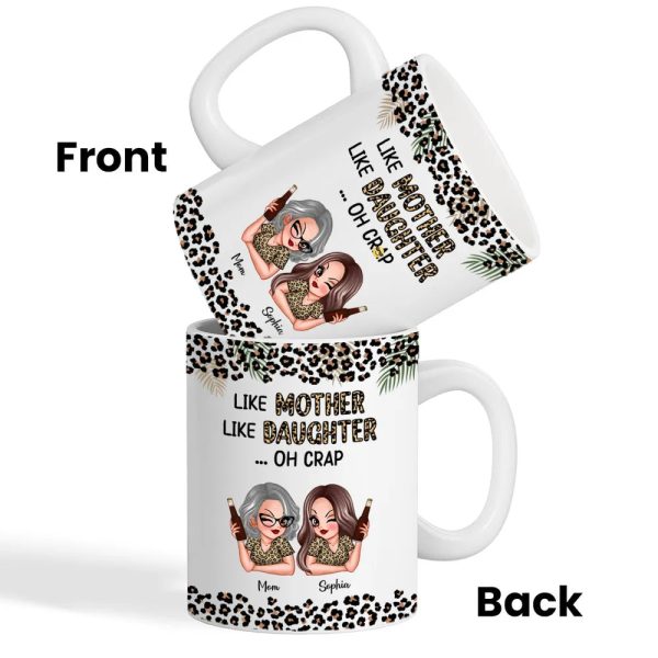 Like Mother Like Daughter Personalized Mug, Keychain, Plaque, and More, Funny Gift for Mom and Daughter