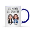 Like Mother Like Daughter Realistic Doll Personalized Mug
