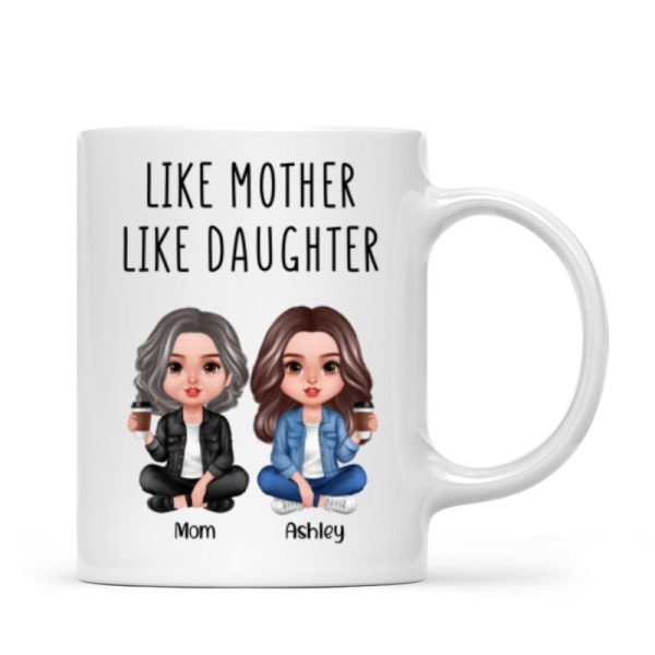 Like Mother Like Daughter Realistic Doll Personalized Mug