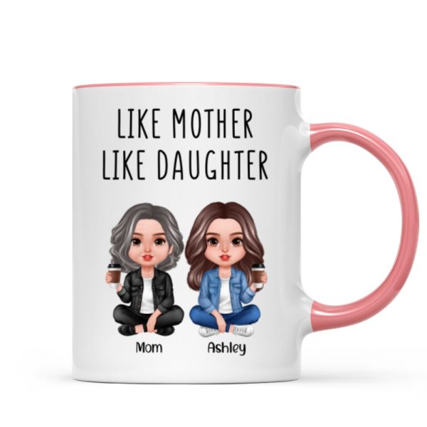 Like Mother Like Daughter Realistic Doll Personalized Mug