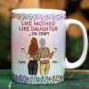 Like Mother Like Daughter Twinkle Leopard - Personalized White Edge-to-Edge Mug