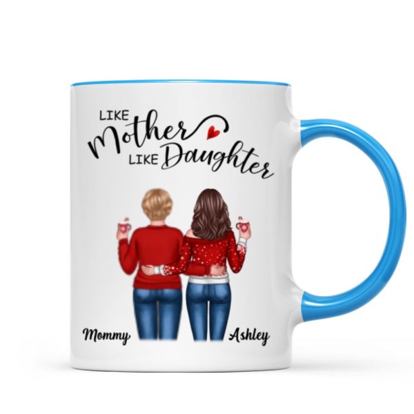 Like Mother Like Daughters Back View Personalized Mug