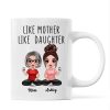Like Mother Like Daughters Doll Mom And Daughters Sitting Gift For Mom Daughters Personalized Mug