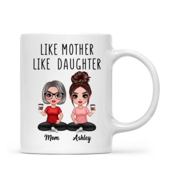 Like Mother Like Daughters Doll Mom And Daughters Sitting Gift For Mom Daughters Personalized Mug
