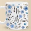 Little Hands, Big Love - Family Personalized Custom 3D Inflated Effect Printed Mug - Christmas Gift For Mom, Grandma