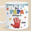 Little Hands, Big Love - Family Personalized Custom 3D Inflated Effect Printed Mug - Father's Day, Gift For Dad, Grandpa
