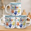 Little Hands, Big Love - Family Personalized Custom 3D Inflated Effect Printed Mug - Father's Day, Gift For Dad, Grandpa