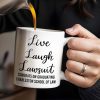 Live Laugh Lawsuit Congrats on Graduating Charleston School of Law - Personalized Custom Coffee Mug - GRAD289_MG