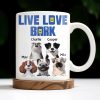 Live Love Bark, Dogs - Personalized Custom Coffee Mug - DOG044_MG