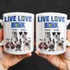 Live Love Bark, Dogs - Personalized Custom Coffee Mug - DOG044_MG