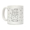 Llama Take a Nap Coffee Mug