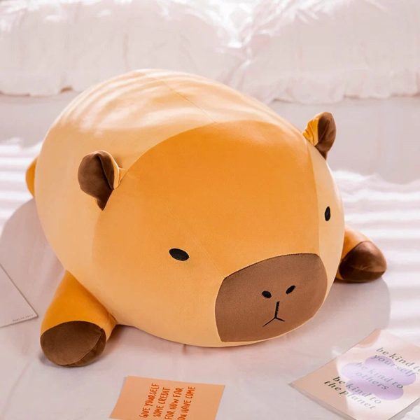 Long Capybara Plush Pillow Soft Stuffed Cushion