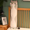 Long Cat Plush Toy Soft Pillow for Kids Girls Sleep