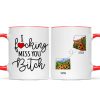 Long Distance Best Friend Moving Gift Watercolor Wildflower State Map Personalized Mug